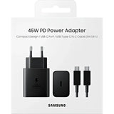 Samsung 45W PD Power Adapter USB-C + Kabel – Zwart - Bundel Oplader