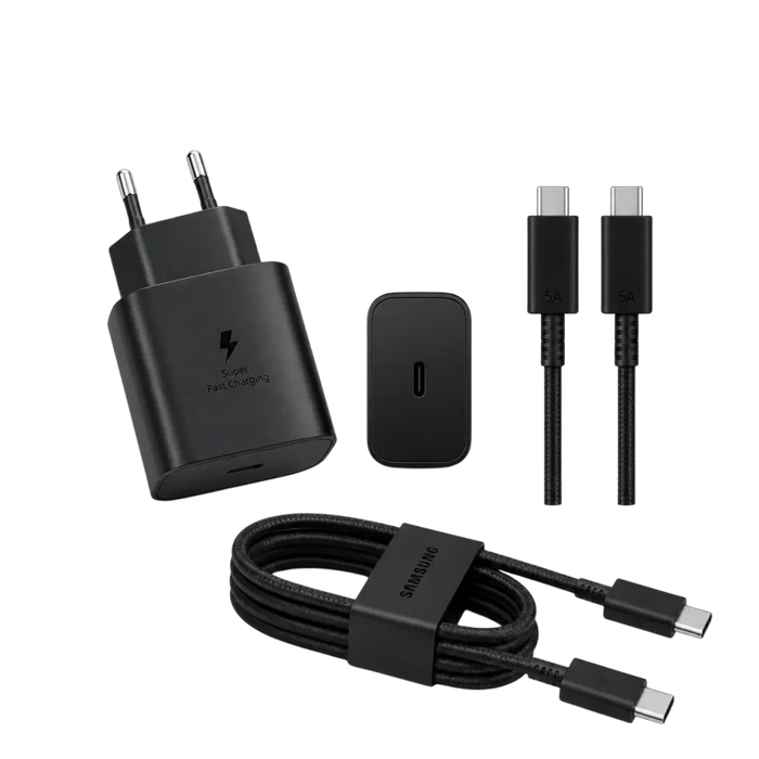 Samsung 45W PD Power Adapter USB-C + Kabel – Zwart - Bundel Oplader