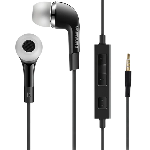 Écouteurs stéréo intra-auriculaires Samsung 3,5 mm – Original – Noir