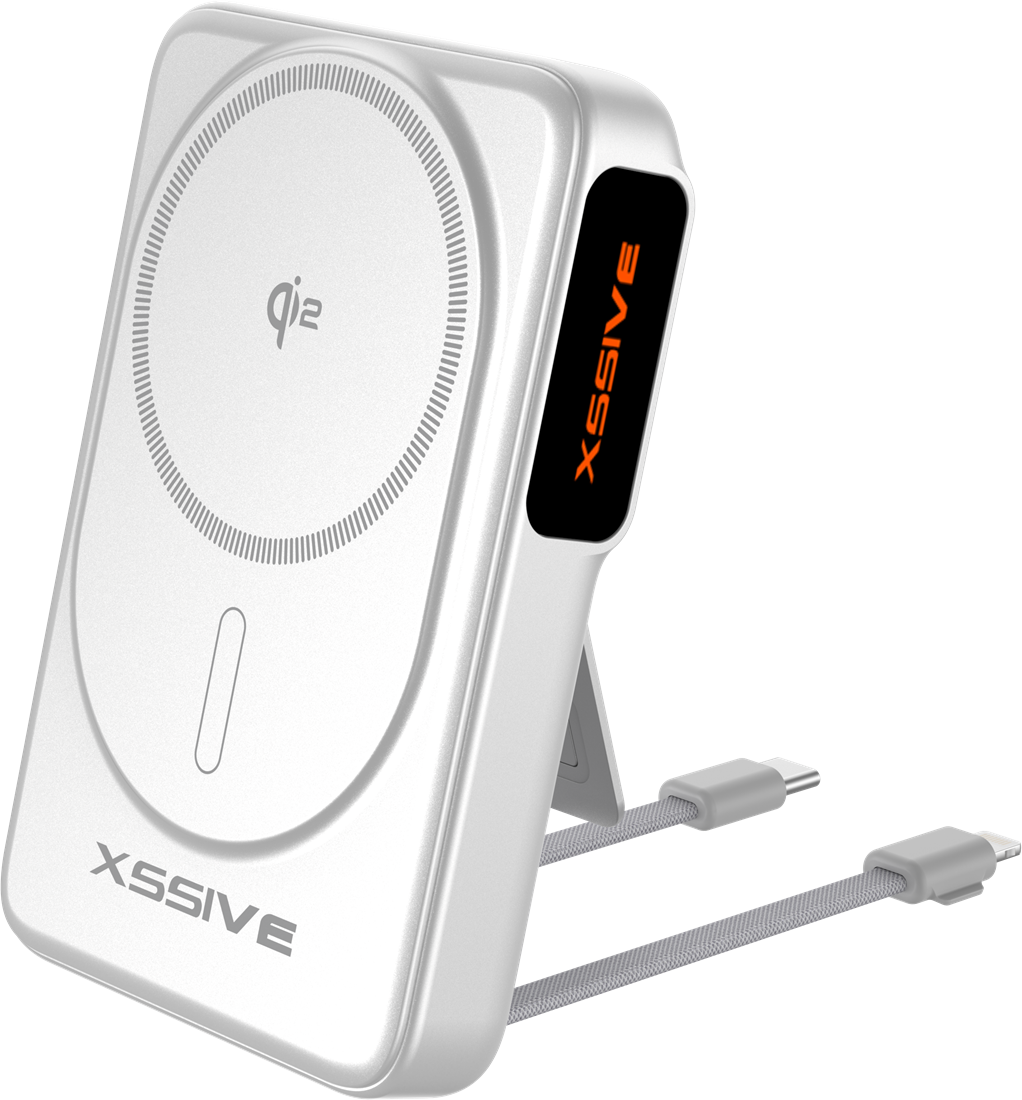 Xssive Qi2 Magnetic Wireless Powerbank incl. Cable 10.000 mAh XS-PB43NW - Wit