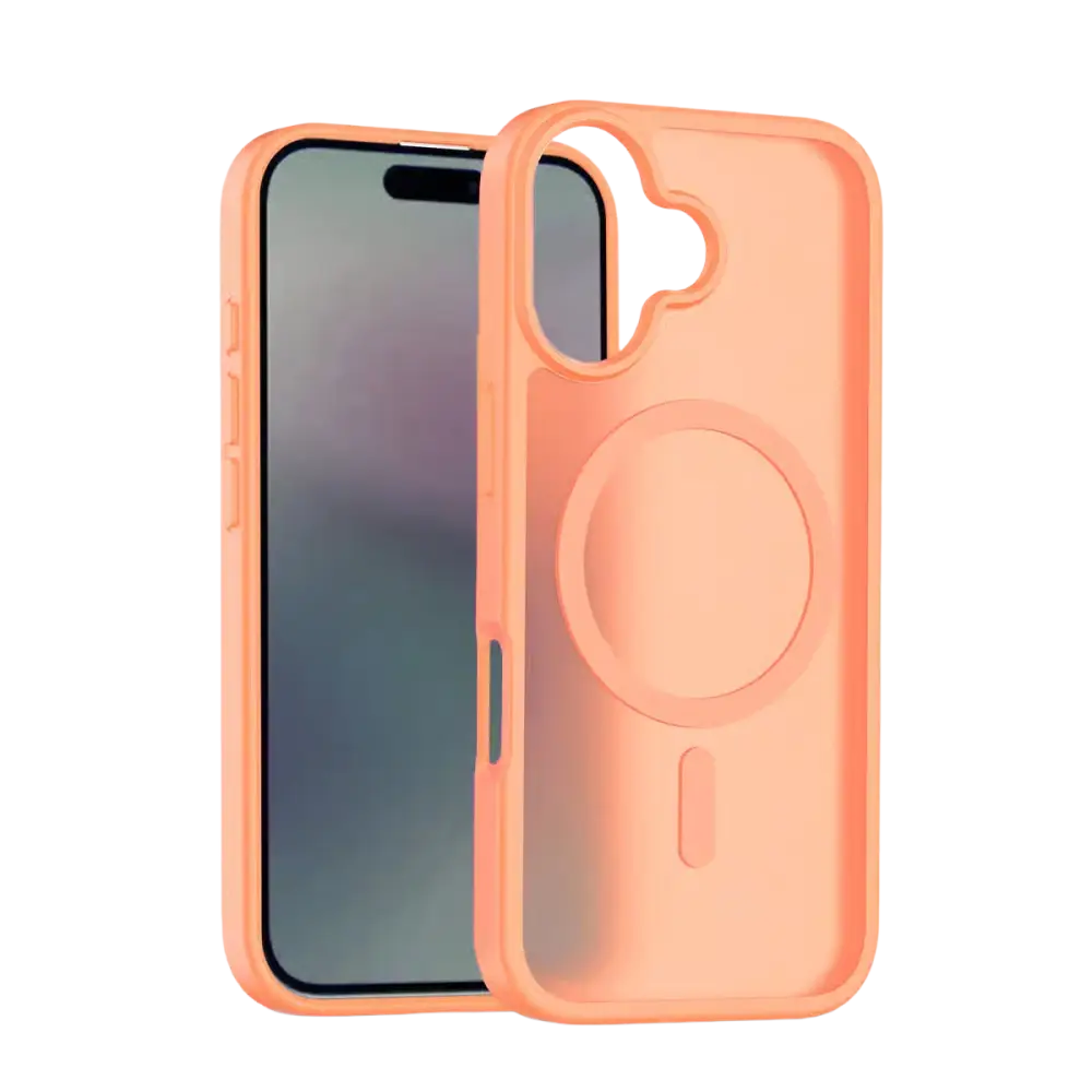 Solidenz FrostMag Hoesje – iPhone 17 Oranje - Back cover