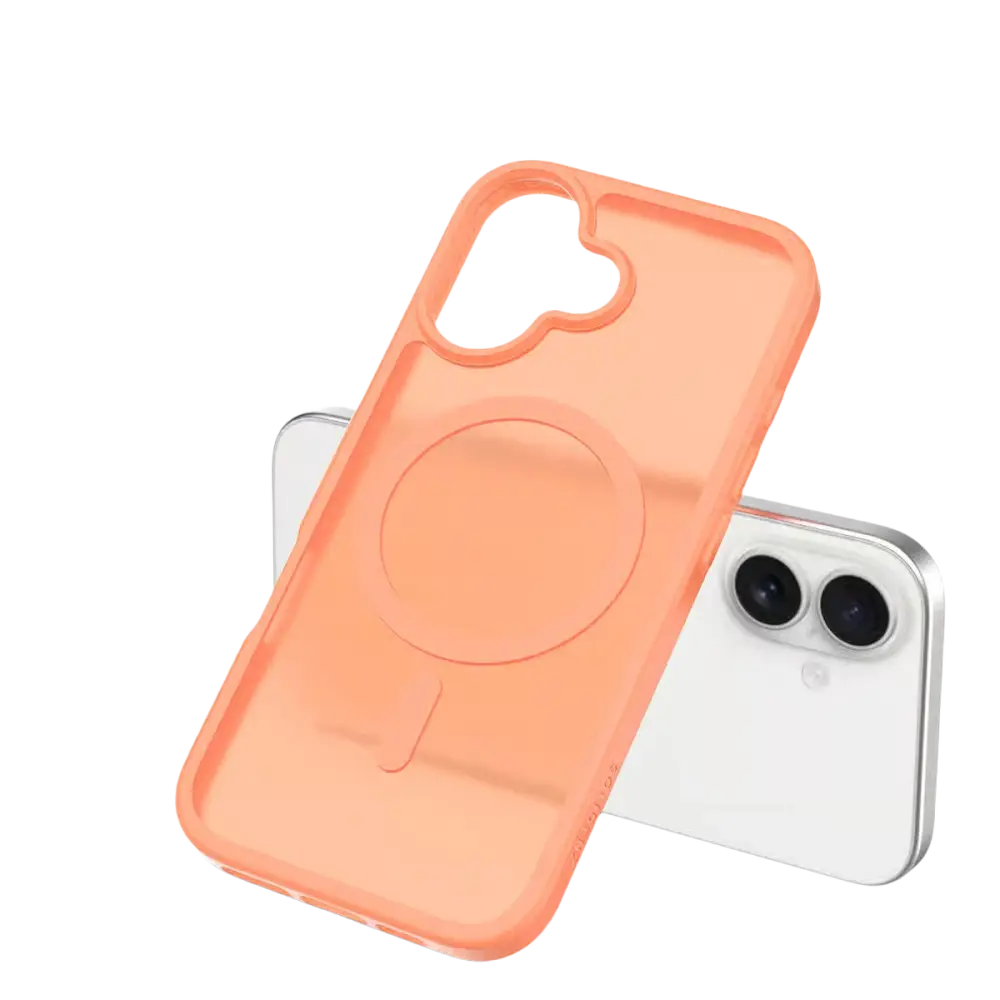 Solidenz FrostMag Hoesje – iPhone 17 Oranje - Back cover