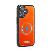 Solidenz MagSafe Wallet Backcover – iPhone 17 Oranje - Back cover met kaarthouder
