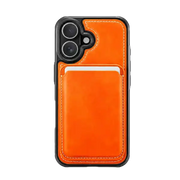 Solidenz MagSafe Wallet Backcover – iPhone 17 Oranje - Back cover met kaarthouder