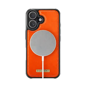 Solidenz MagSafe Wallet Backcover – iPhone 17 Oranje - Back cover met kaarthouder