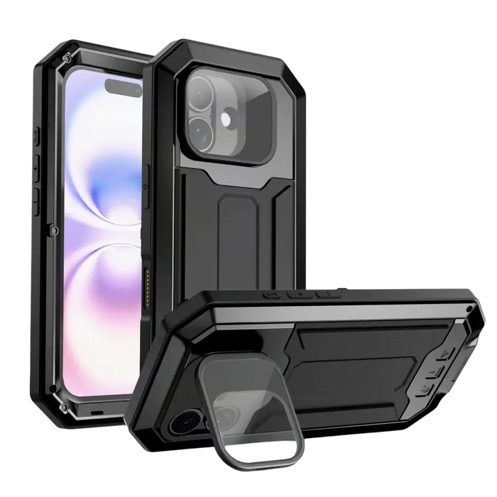 Stofdichte metalen hoes – iPhone 17 – Zwart