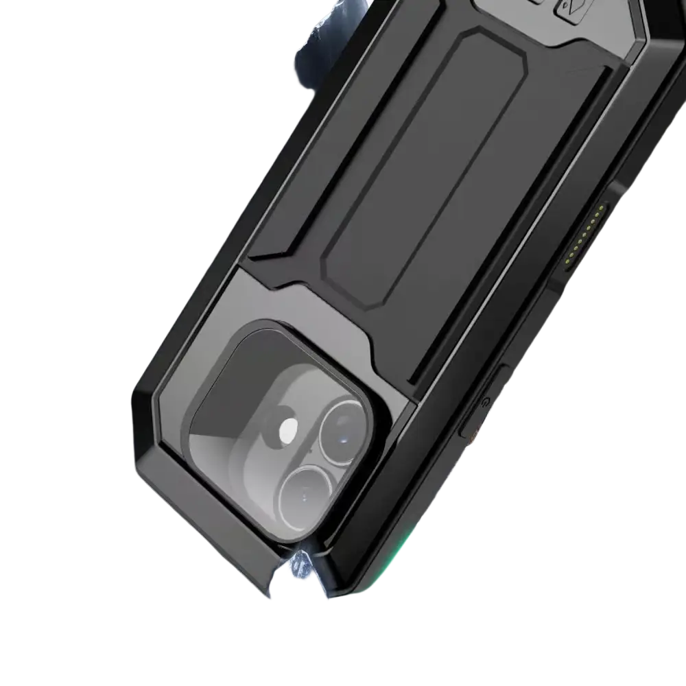 Stofdichte metalen hoes – iPhone 17 Zwart - Rugged case