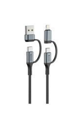 Swissten 4-in-1 USB-C Kabel – De Ideale Oplossing voor Al uw Laadbehoeften