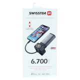 Swissten Draadloze Powerbank 2-in-1 – 6.700 mAh 10,5W