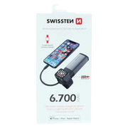 Swissten Draadloze Powerbank 2-in-1 – 6.700 mAh 10,5W
