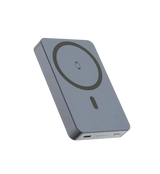 Swissten Fusion MagSafe Powerbank 10.000 mAh – Stijlvolle Zilveren Oplader voor Jouw Smartphone