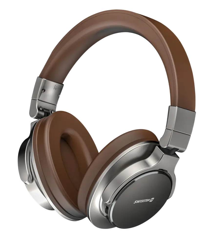 Swissten Jumbo Stereo Koptelefoon – Bruin