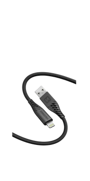 Swissten Lightning naar USB-A kabel – Compacte 0,4 Meter Oplader in Zwart