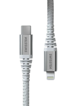 Swissten Lightning naar USB-C Kabel – 1,5 Meter Aramideversterkt voor Duurzaam Gebruik