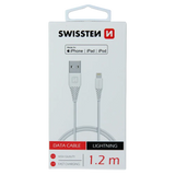 Swissten MFi Lightning Kabel 1,2 Meter - Altijd Betrouwbaar Opladen