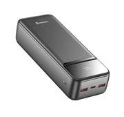 Swissten Powerline II Powerbank – Krachtige 30.000 mAh Oplader in Stijlvol Zwart