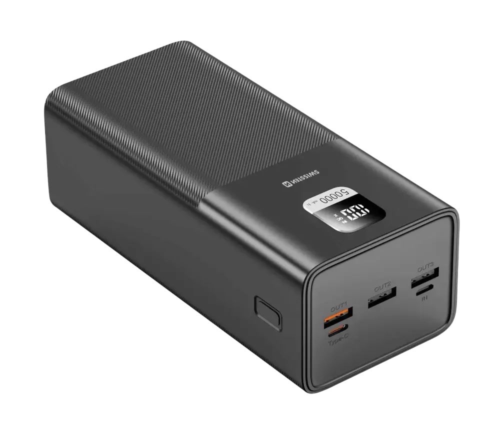 Swissten PowerLine Powerbank 50.000 mAh – 100W snelladen