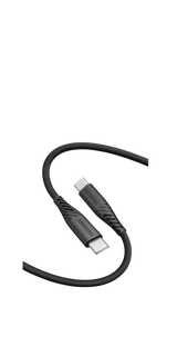 Swissten Soft Silicone Type-C Kabel – 0,4 Meter Zwart voor Eenvoudig Opladen
