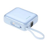 Swissten Space Powerbank Roze - Stijlvolle 10.000 mAh met Ingebouwde USB-C & Lightning Kabels