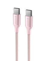 Swissten Textile II USB-C Kabel – 1,5 meter Roze