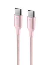 Swissten Textile II USB-C Kabel – 1,5 meter Roze
