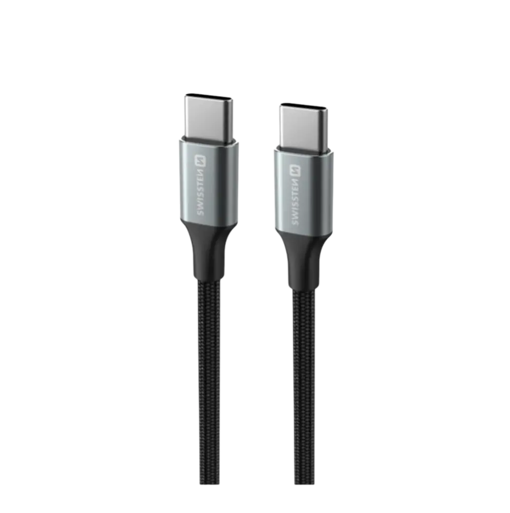 Swissten Textile II USB-C Kabel – Stijlvolle Oplossing voor Thuis en Onderweg