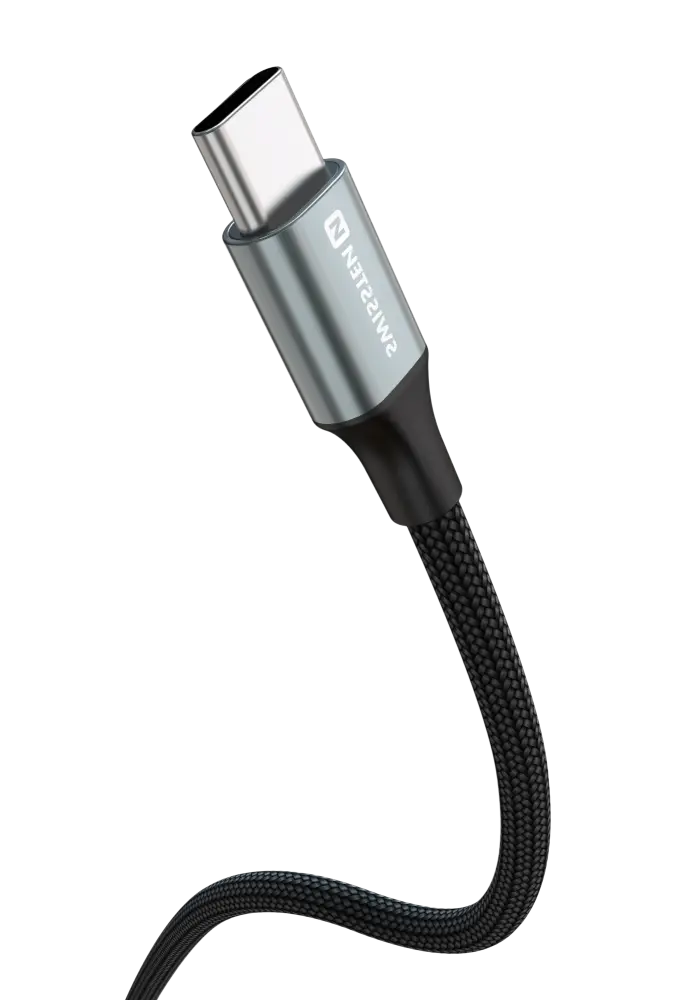 Swissten Textile II USB-C Kabel – Stijlvolle Oplossing voor Thuis en Onderweg