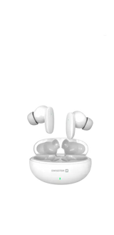Swissten TWS Sonic Draadloze Oordopjes – Wit