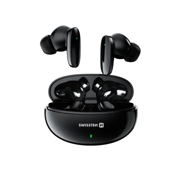 Swissten TWS Sonic Draadloze Oordopjes – Zwart
