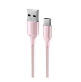 Swissten USB-A naar USB-C Kabel – 1,5 Meter Roze voor Eenvoudig Opladen