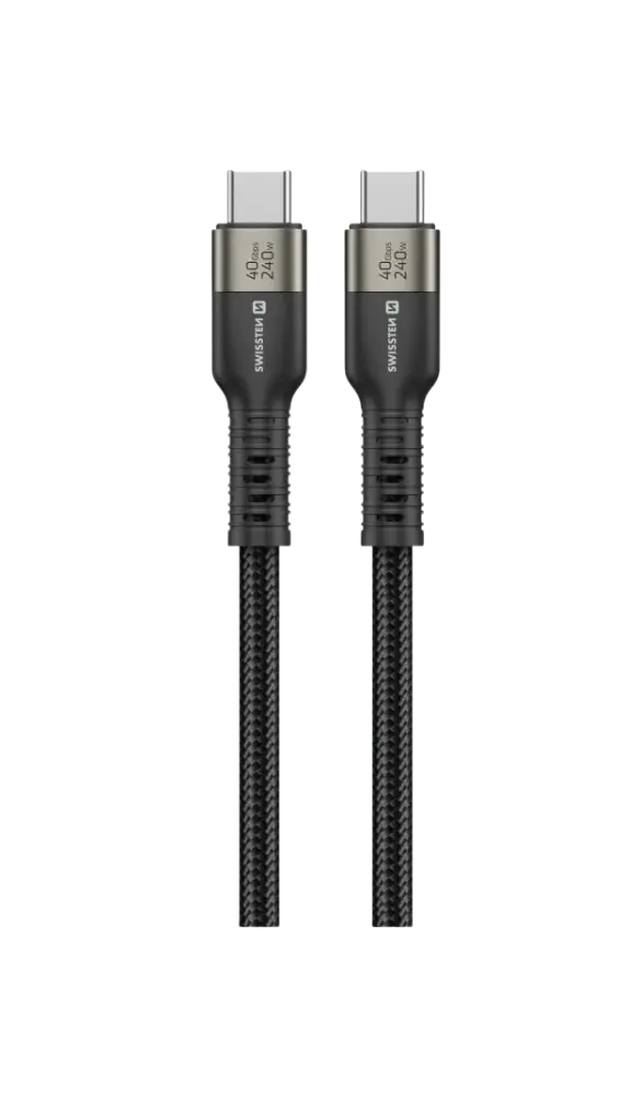 Swissten USB-C 4.0 Kabel (240W) - De Krachtige Oplossing voor Al Uw Apparaten