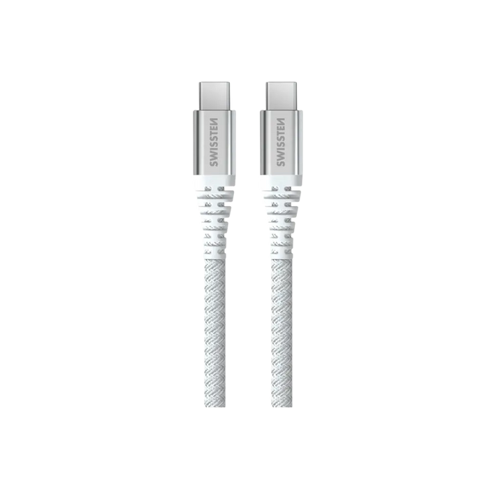 Swissten USB-C Kabel 1,5 Meter – Aramideversterkt voor Duurzaam Opladen
