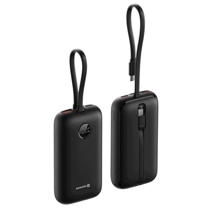 Swissten VoltBox Powerbank 10.000 mAh – Krachtig en Handig voor Jouw Mobiele Leven