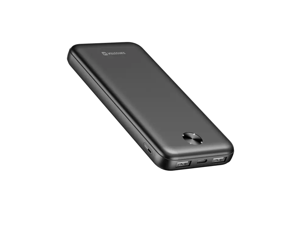 Swissten Worx Pro Powerbank 10.000 mAh – Zwart