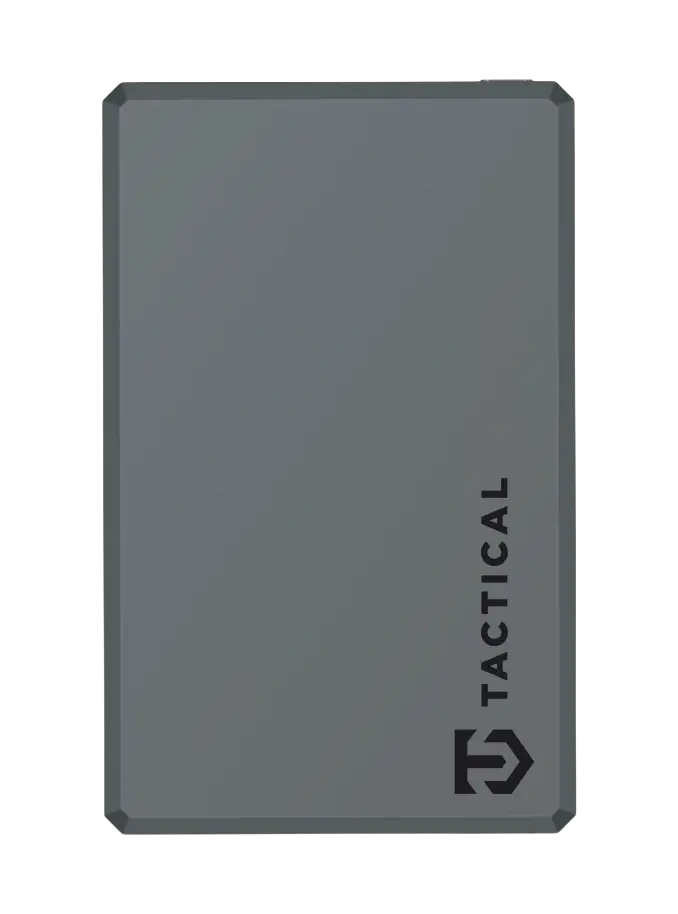 Tactical MagForce Relief Powerbank - Draagbare 5.000 mAh MagSafe Oplader in Grijs