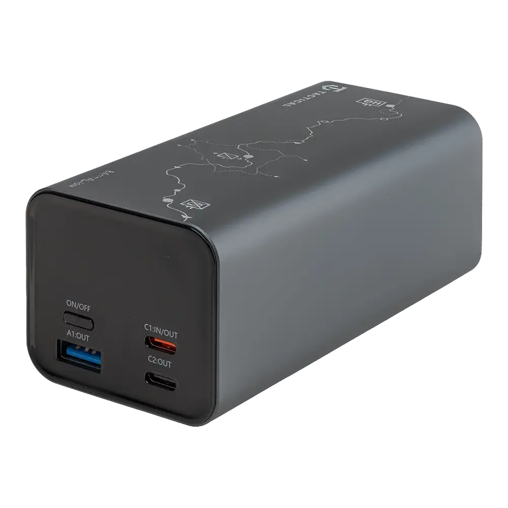 Tactical Squad Powerbank 20.000 mAh - De Krachtige Oplossing voor Altijd Energie - Grijs