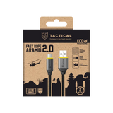 Tactical USB-C naar USB-A Kabel - 2 Meter voor Maximale Beweeglijkheid