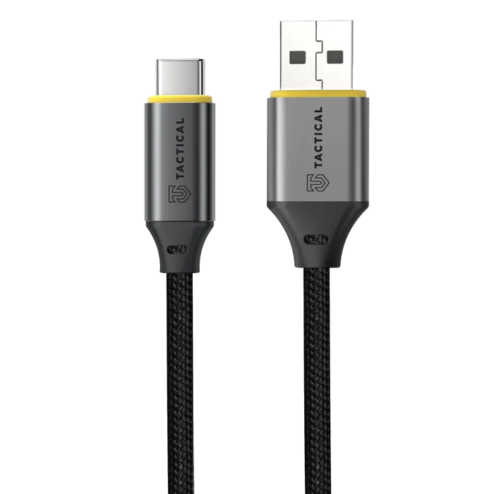 Tactical USB-C naar USB-A Kabel - 2 Meter voor Maximale Beweeglijkheid