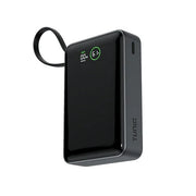 TUNIQ Powerbank - Powerbank 20000mAH With Built In Cable - Zwart
