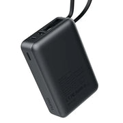 TUNIQ Powerbank - Powerbank 20000mAH With Built In Cable - Zwart