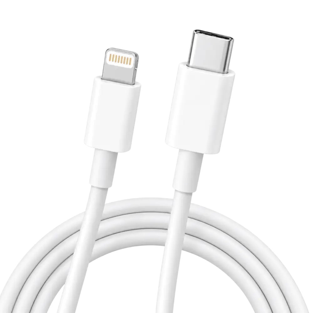 USB-C naar Lightning Kabel - Snelladen & Data Sync voor iPhone en iPad - 1 Meter Wit - Wave