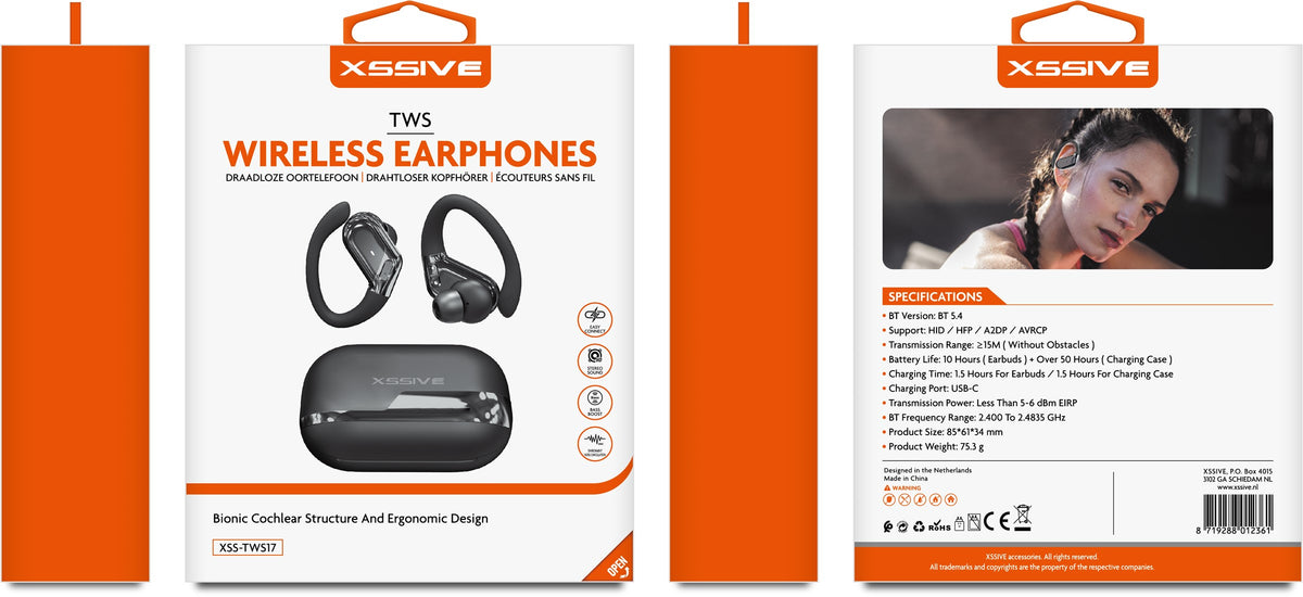 Xssive Wireless Earphones XSS-TWS17 - Zwart