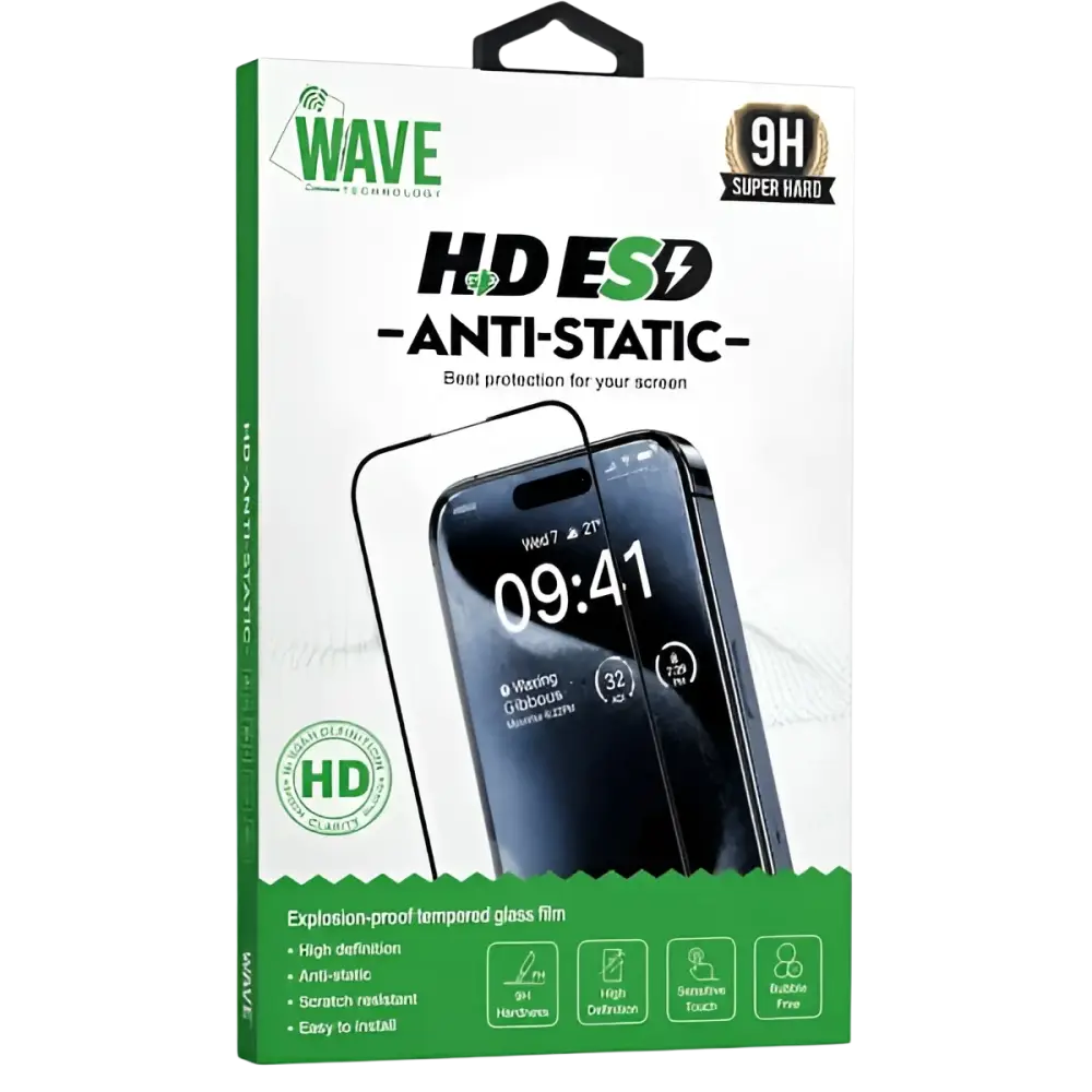 Wave 5D Screenprotector iPhone 16 - Intelligente Bescherming voor Ultieme Helderheid