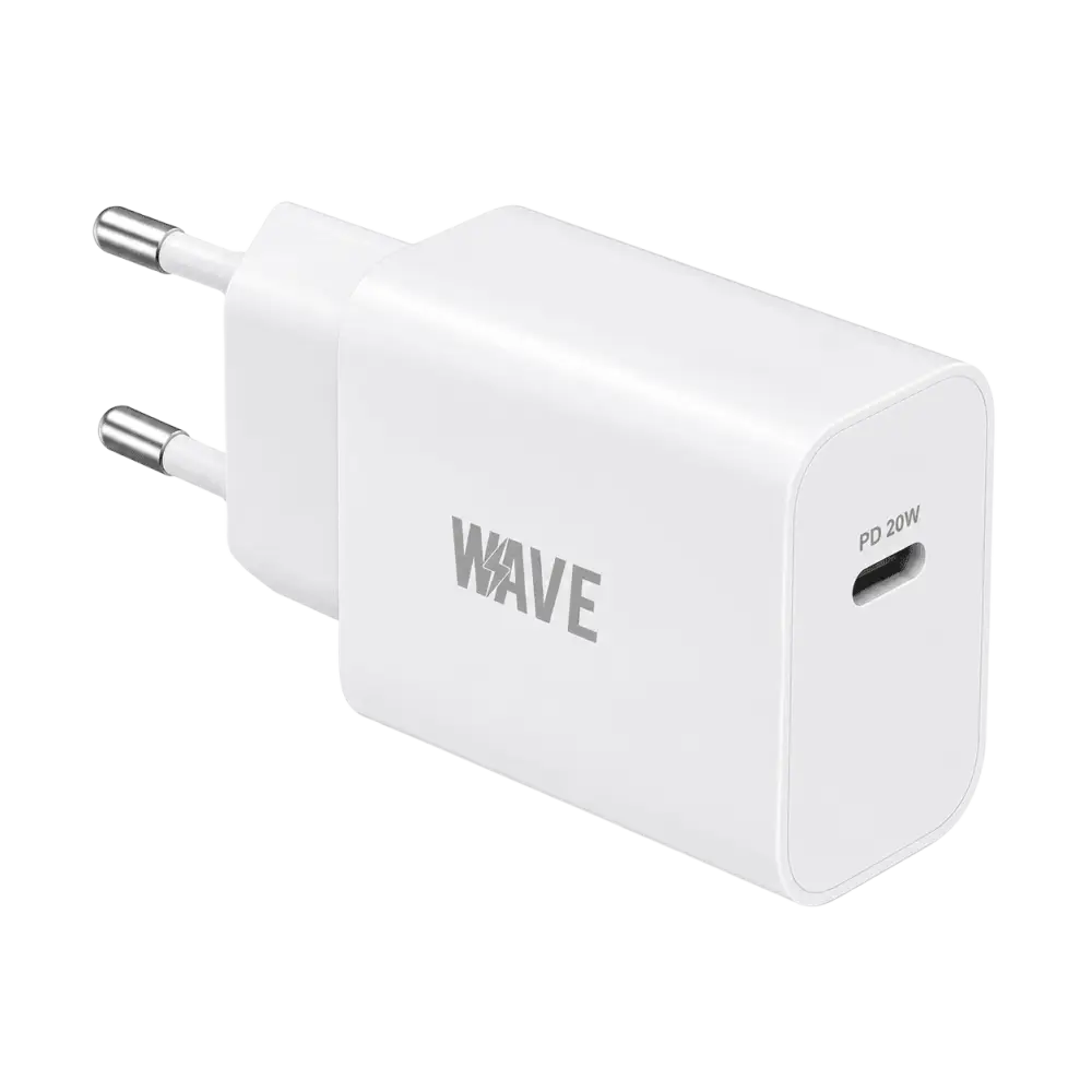 Wave HP6 USB-C Snellader 20W – Snel en Veilig Opladen Thuis Onderweg