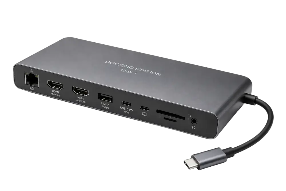 Wave WA-133 Smart Docking Station – Breid je mogelijkheden uit met deze 8-in-1 USB-C Hub - Dockingstations