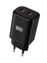 Wave WA-174 USB-C Wandlader – Snel en Veilig Opladen voor Twee Apparaten