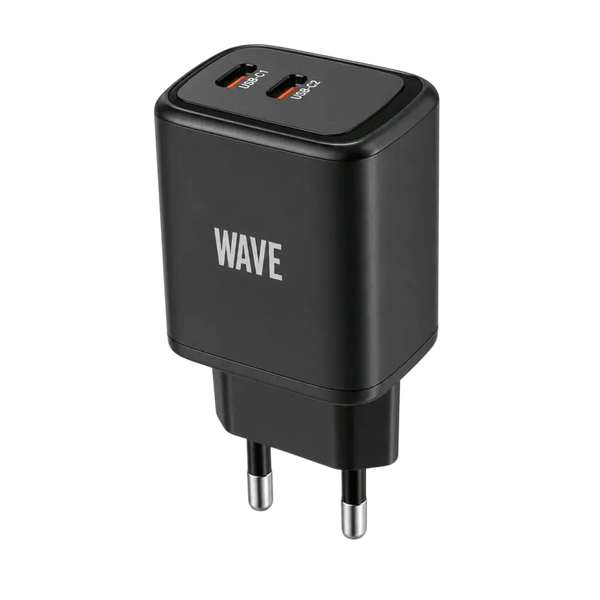 Wave WA-174 USB-C Wandlader – Snel en Veilig Opladen voor Twee Apparaten