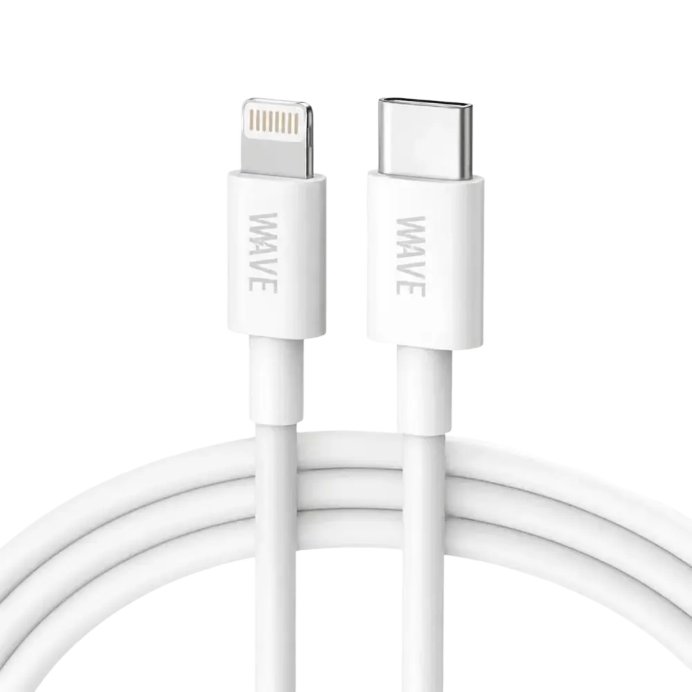 Wave WA-217 USB-C naar Lightning Kabel 25W – 2 meter Wit