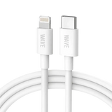 Wave WA-217 USB-C naar Lightning Kabel 25W – 2 meter Wit