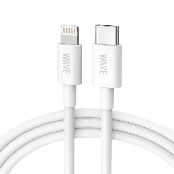 Wave WA-217 USB-C naar Lightning Kabel 25W – 2 meter Wit